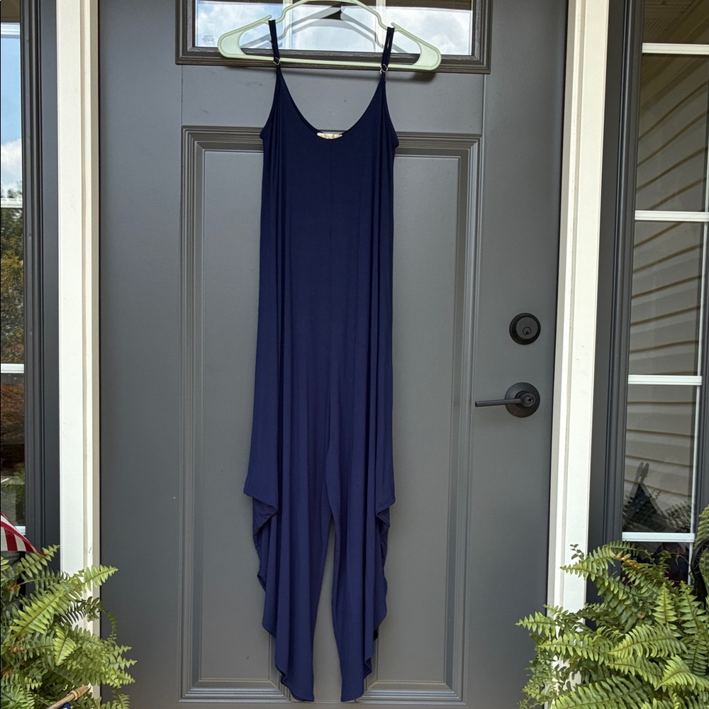 Elegant Navy Blue Jumpsuit